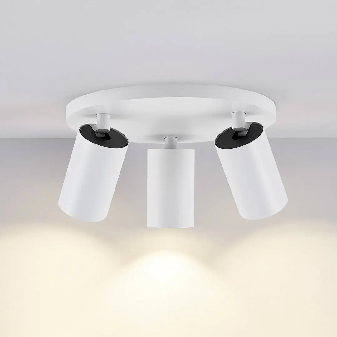 Deko-Light Deckenspot CAN TILT, weiß, Ø 23 cm, 3-flammig, Metall, GU10