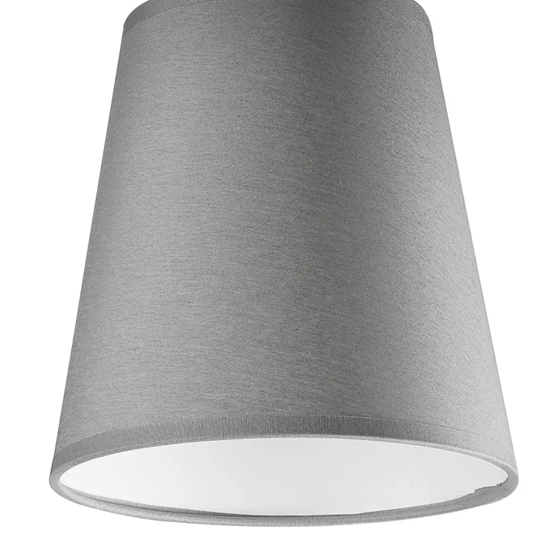Lamkur Deckenleuchte Risco, grau, 15 cm, 1-flg. Textil