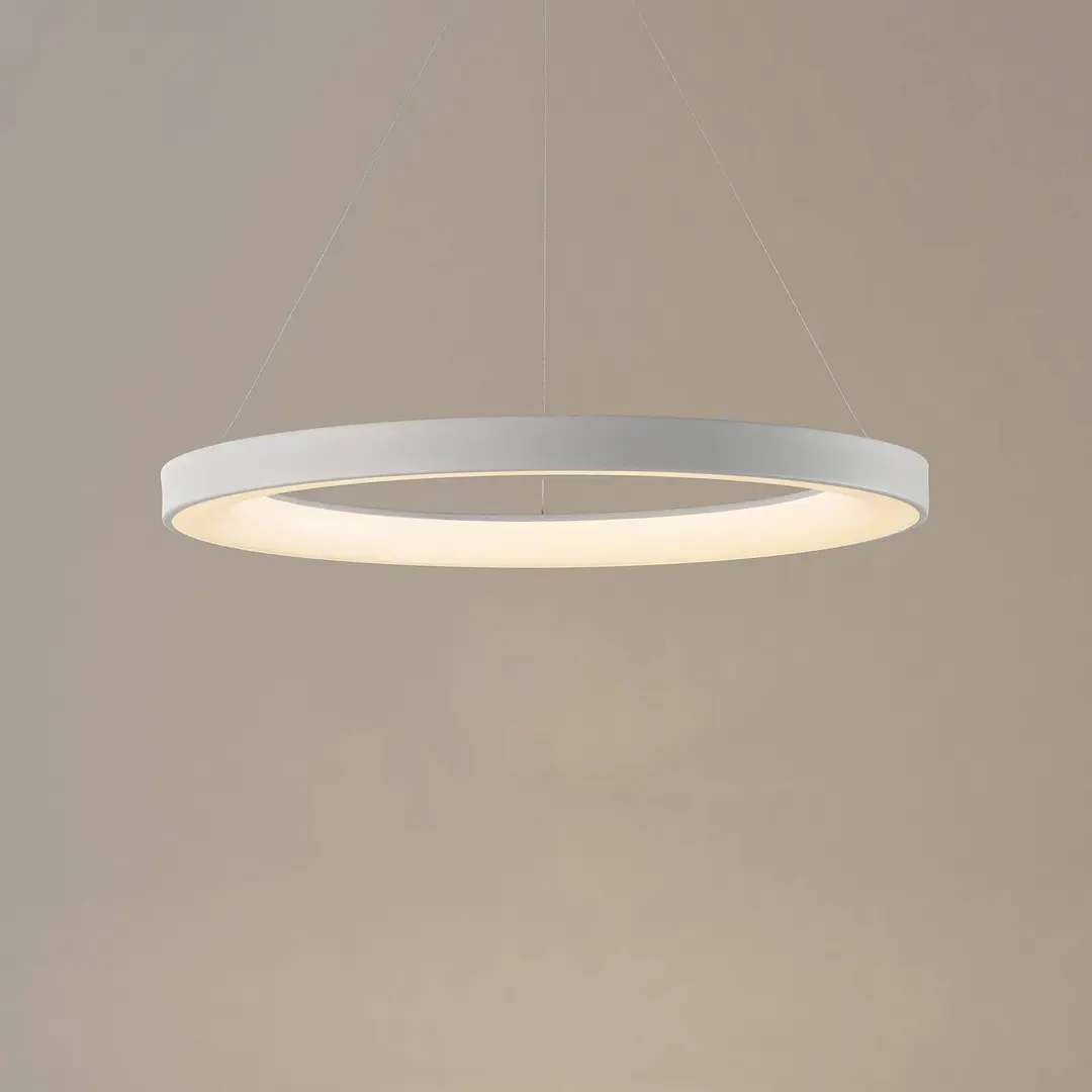 Mantra Iluminación Smart LED-Hängelampe Niseko II, Ø 50 cm, weiß, CCT, dimmbar