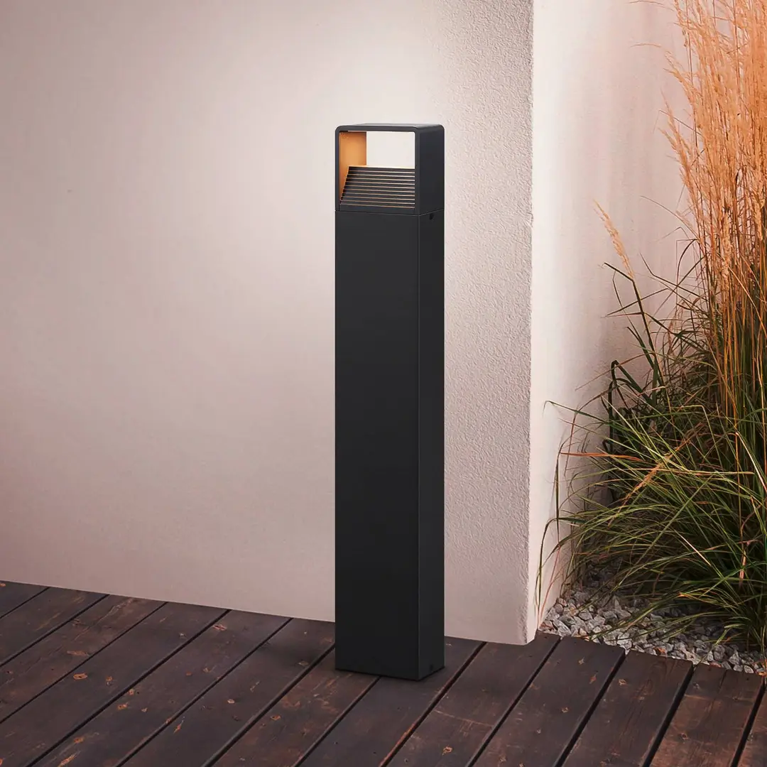EGLO LED-Wegeleuchte Doninni 1, anthrazit, Höhe 80 cm
