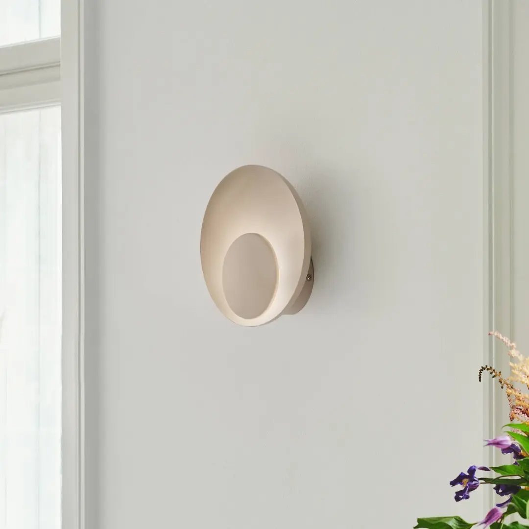 Nordlux LED-Wandleuchte Marsi mit Kabel/Stecker, beige