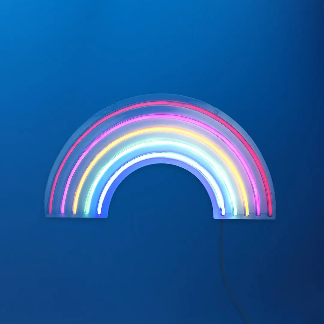 JUST LIGHT. GmbH LED-Wandleuchte Neon Rainbow, USB