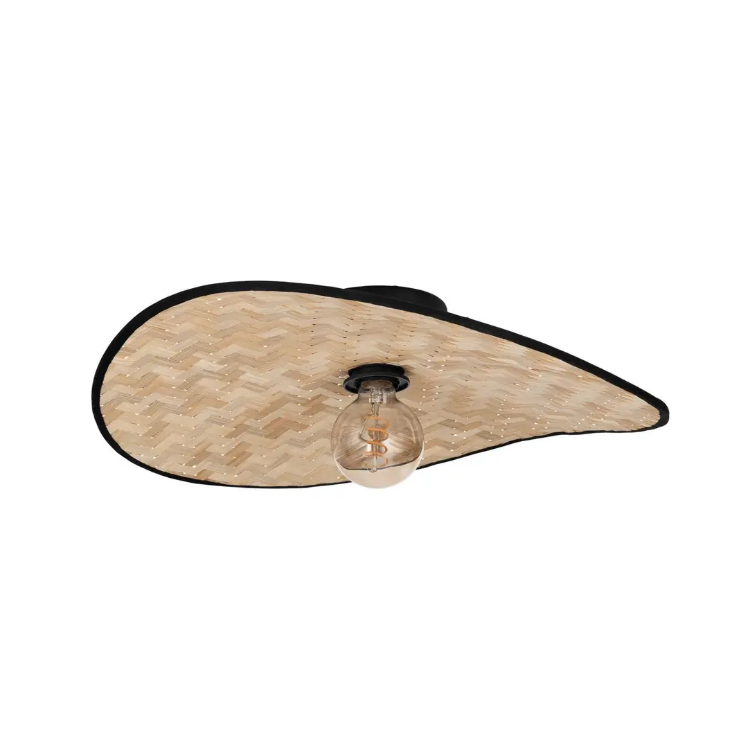 EGLO Deckenleuchte Marywell, Bambus natur, 50 x 35 cm, E27
