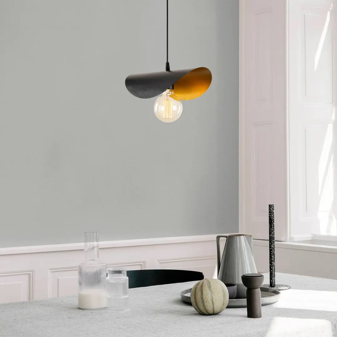 Opviq Hängeleuchte Sivani MR-830 1-flg. schwarz/gold
