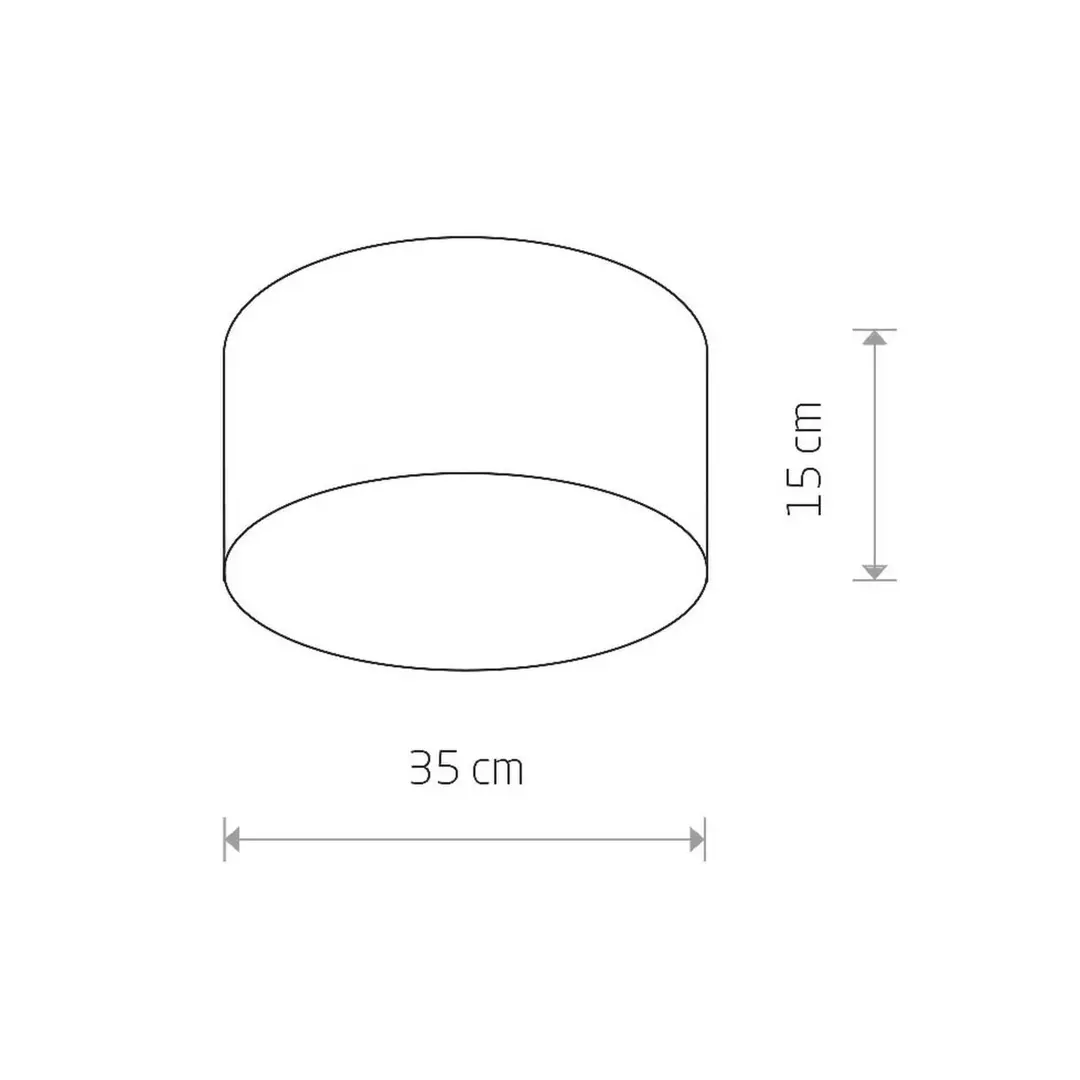 Nowodvorski Lighting Deckenleuchte Cameron, grau, Ø 35 cm