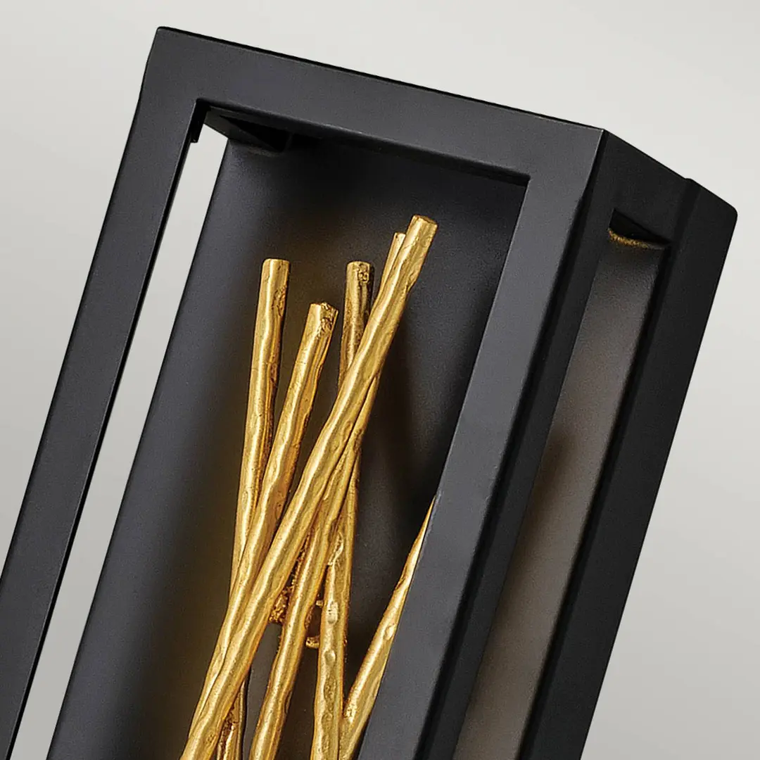 Quintiesse LED-Wandleuchte Styx, schwarz, 3.000 K 15 x 61cm