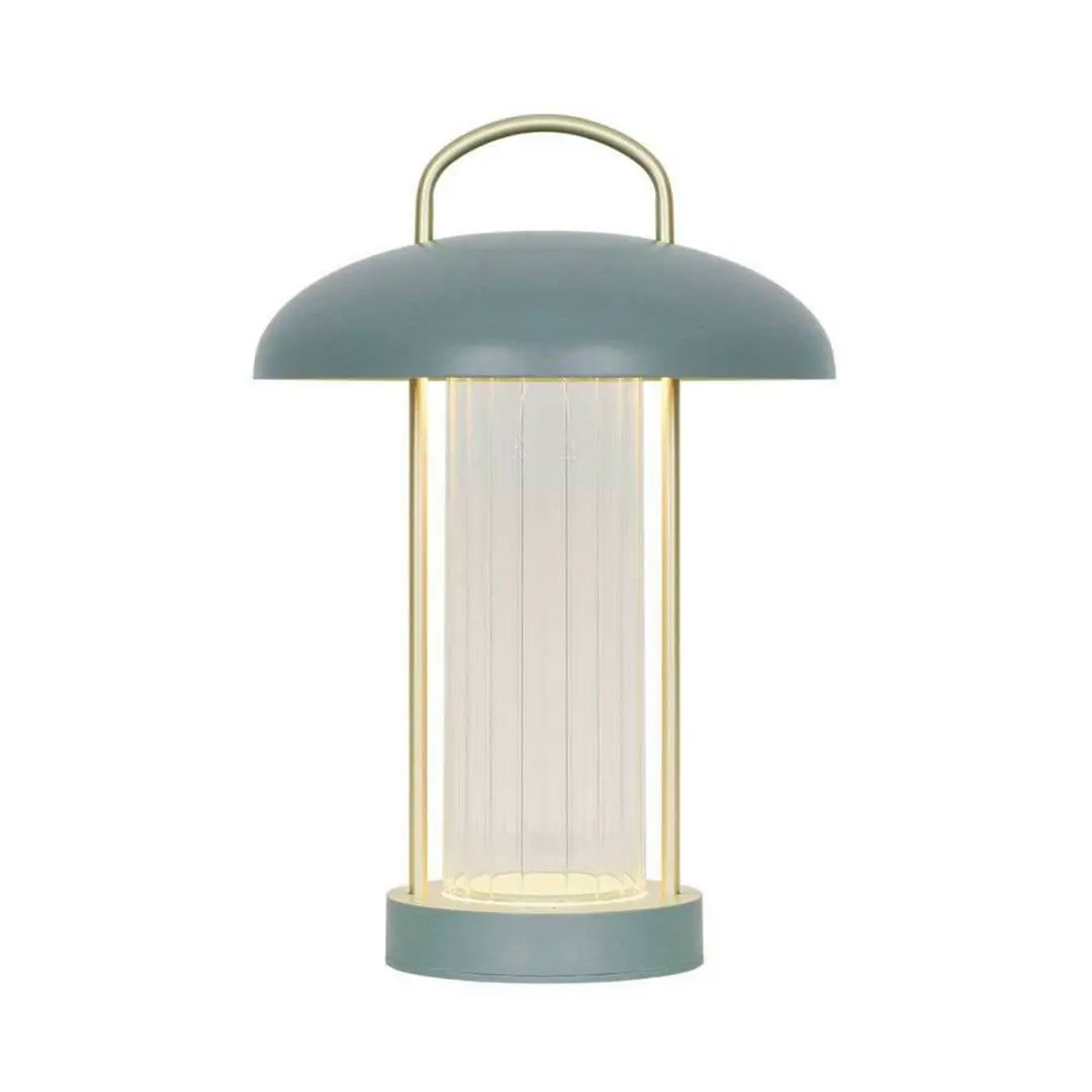 Nordlux LED-Akku-Tischleuchte Mirano, Höhe 29 cm, staubgrün, Metall