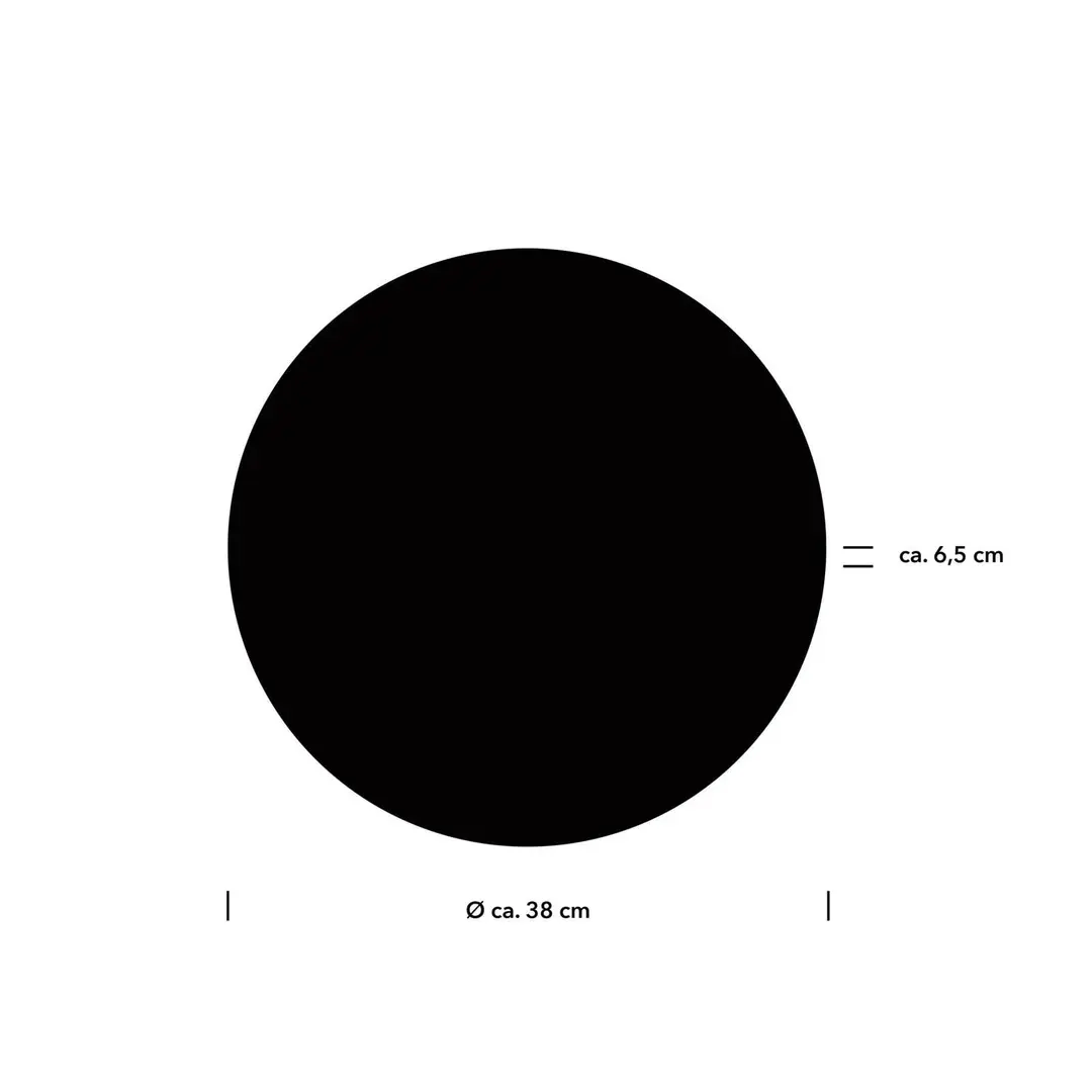 HELL LED-Wandleuchte Aaron, Ø 38 cm, schwarz, CCT, Fernbedienung