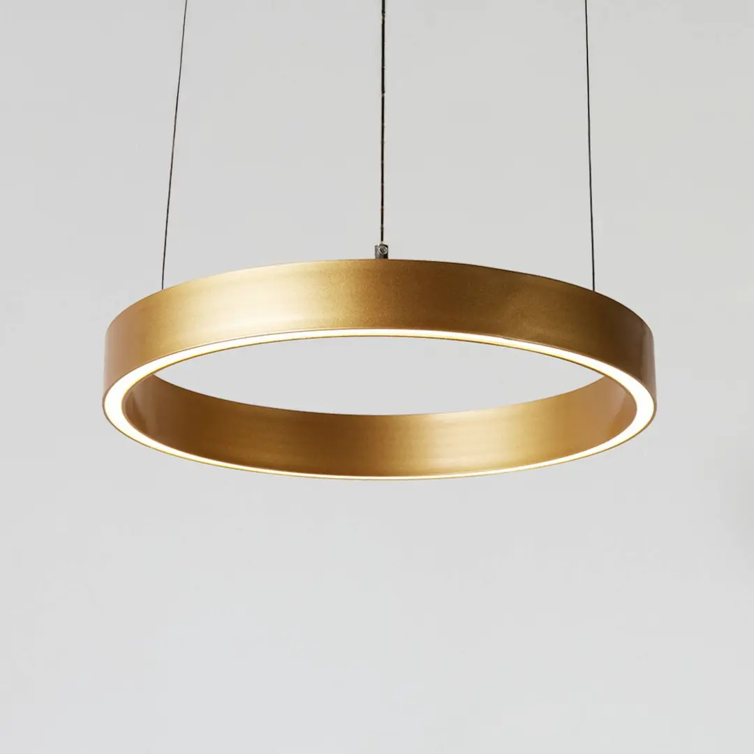 Searchlight LED-Hängelampe Layla, gold, Ø 44 cm CCT, höhenverstellbar