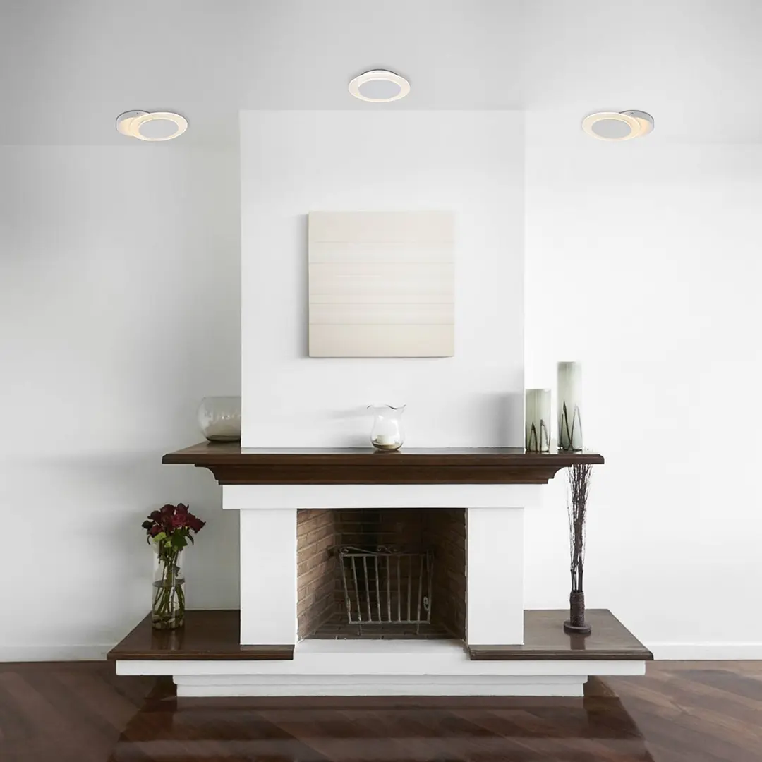 Steinhauer LED-Wandleuchte Lido, weiß, Metall, 2.700 K