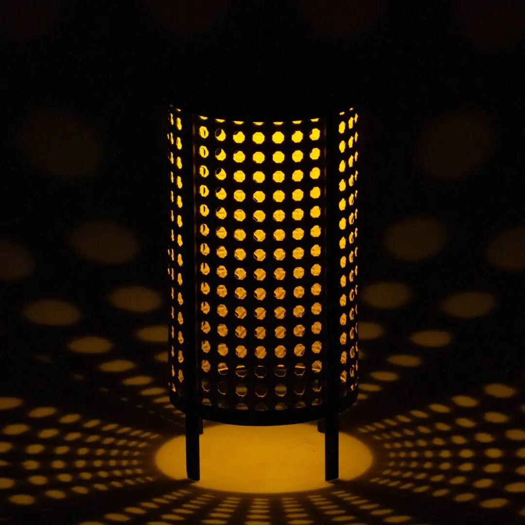 EGLO LED-Solar-Tischleuchte 48929, Höhe 26 cm, schwarz/beige