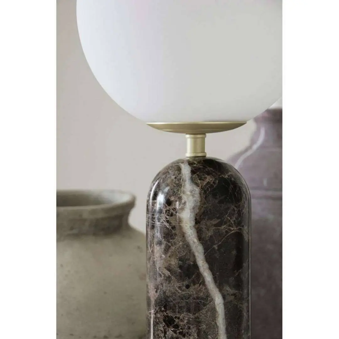 Globen Lighting Tischleuchte Torrano, braun, Höhe 53 cm