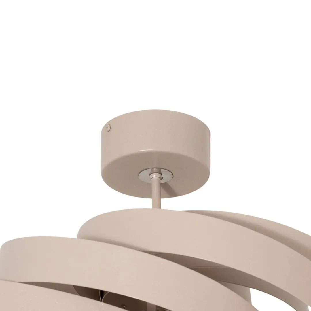 Domiluce Deckenleuchte Vento, beige, Ø 50 cm