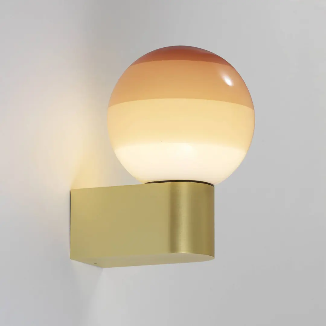 MARSET LED-Wandlampe Dipping Light A1, cremefarben/messing