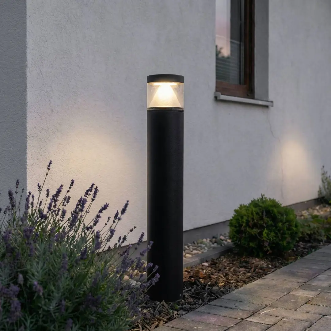 Lucande LED-Pollerlampe Darja, anthrazit, Metall, 100cm,IP54