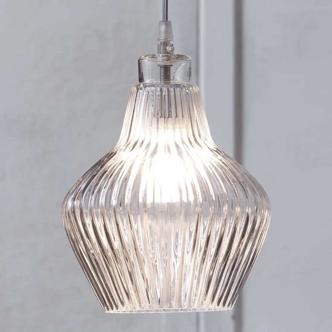 Karman Ceraunavolta Glas-Pendellampe bauchig