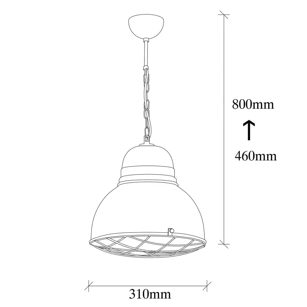 Opviq Hängeleuchte Saglam 3729, gelb, Eisen, Ø 32 cm