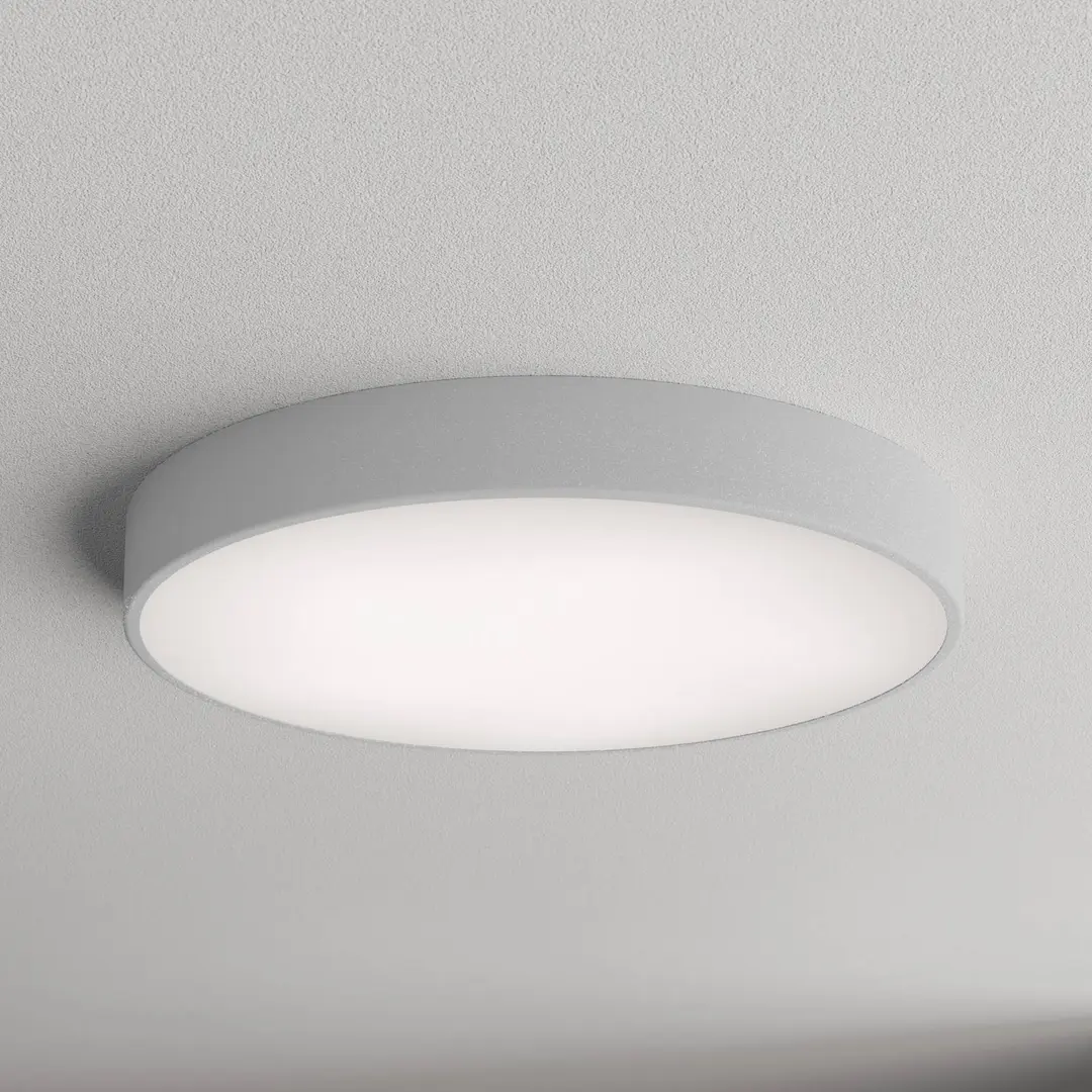 TEMAR LIGHTING Deckenlampe Cleo 600, grau, Sensor, IP20, Ø 60 cm, Metall