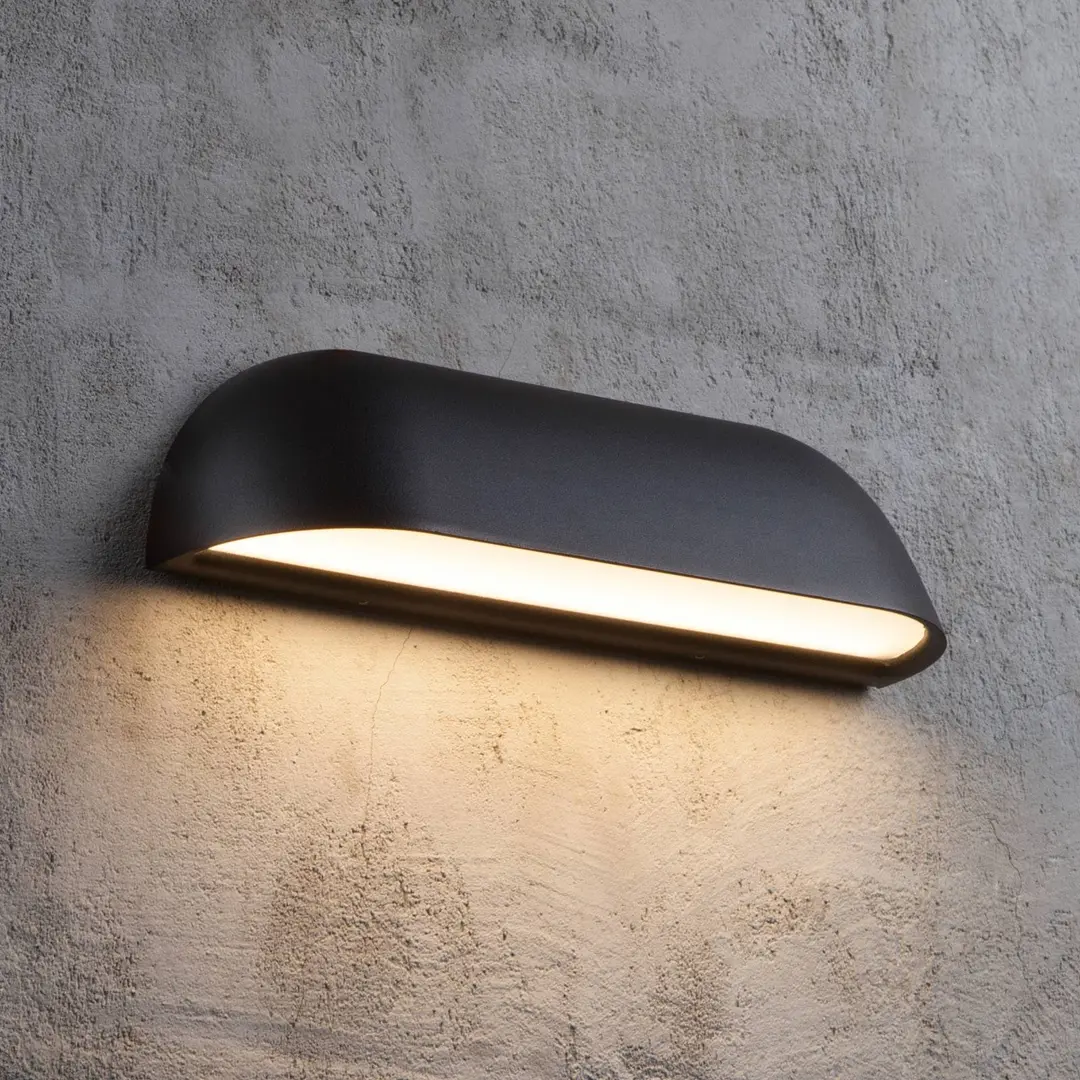 Nordlux LED-Außenwandlampe Front 26, schwarz