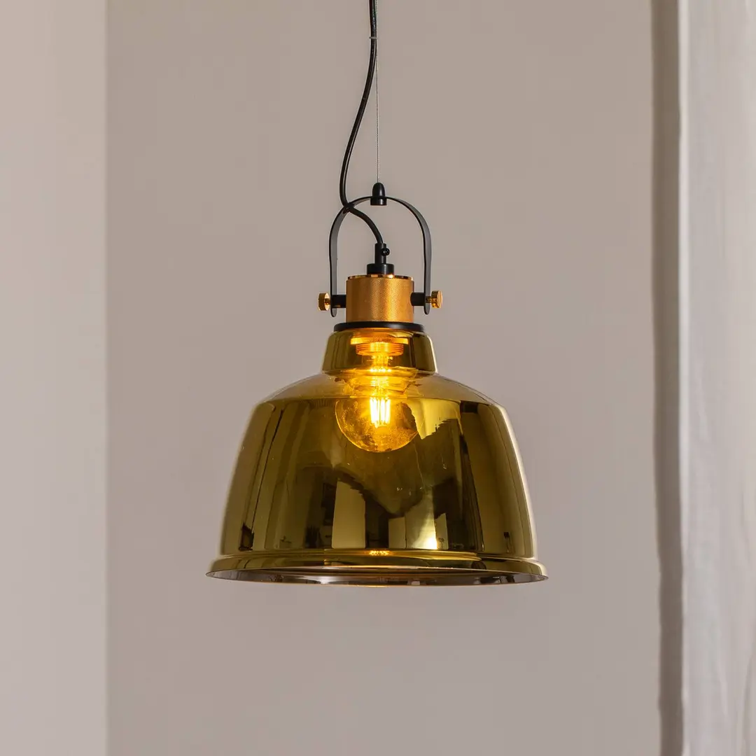 Nowodvorski Lighting Hängeleuchte Amalfi, gold, Ø 30 cm