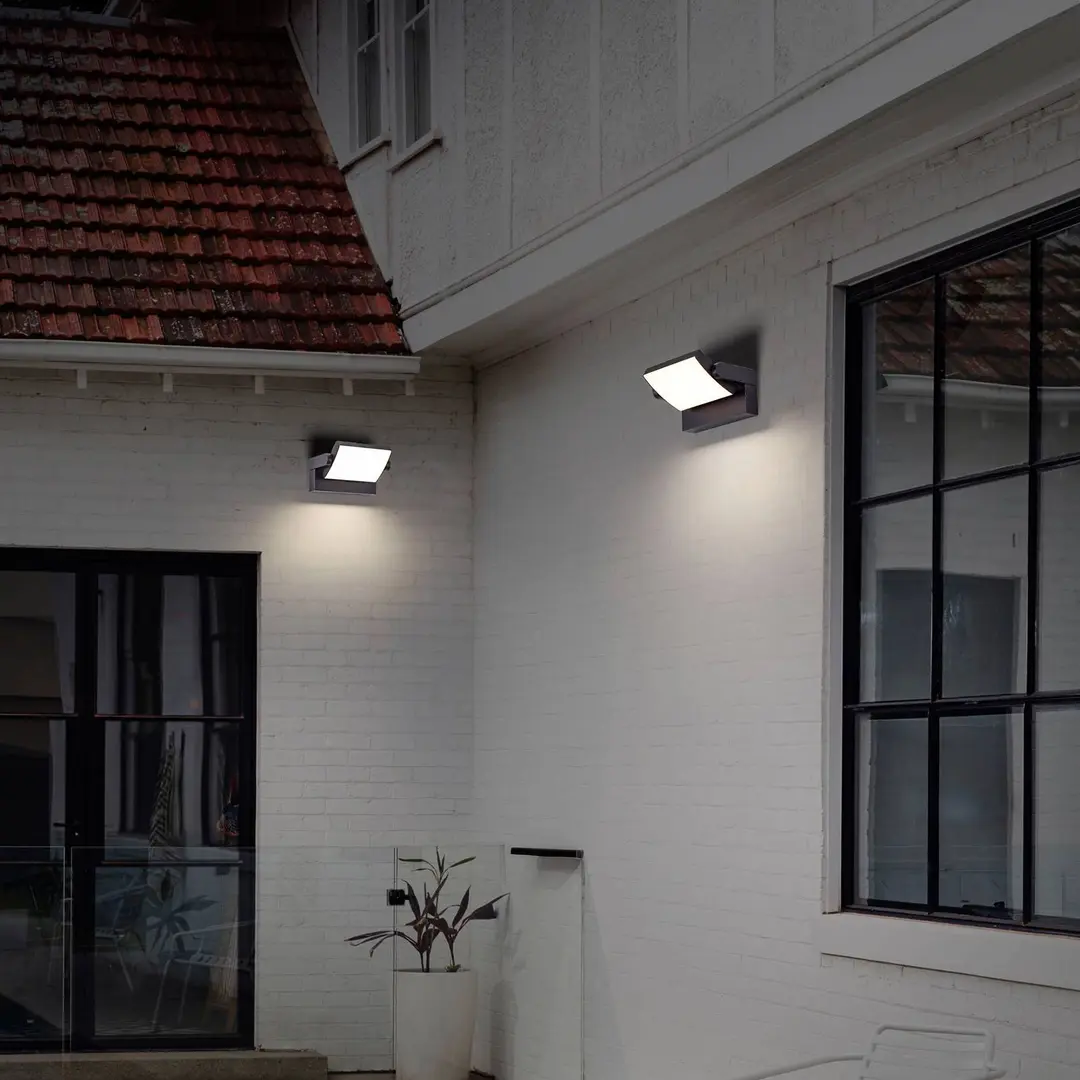 CMD LED-Wandlampe CMD 9080, anthrazit, Breite 21 cm, IP54