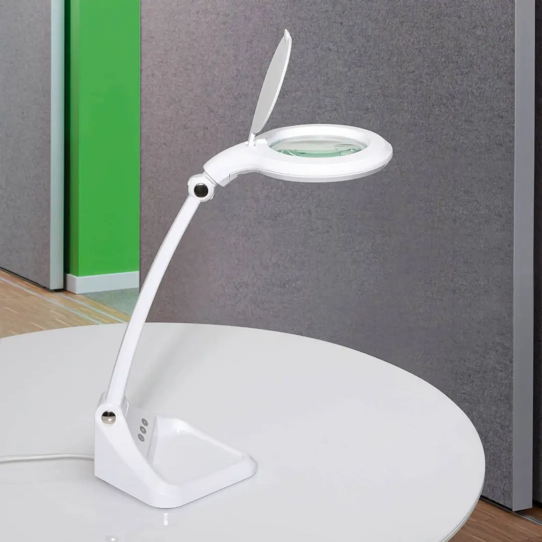 Maul LED-Lupenleuchte MAULiris, weiß, Höhe 37 cm, dimmbar