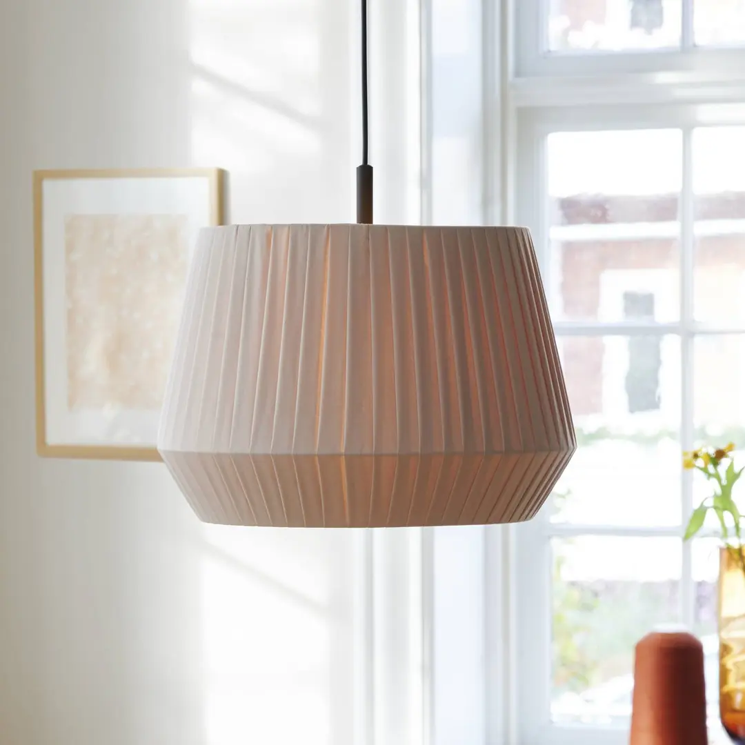 Nordlux Hängeleuchte Dicte, handgebunden, Ø 40 cm, amber