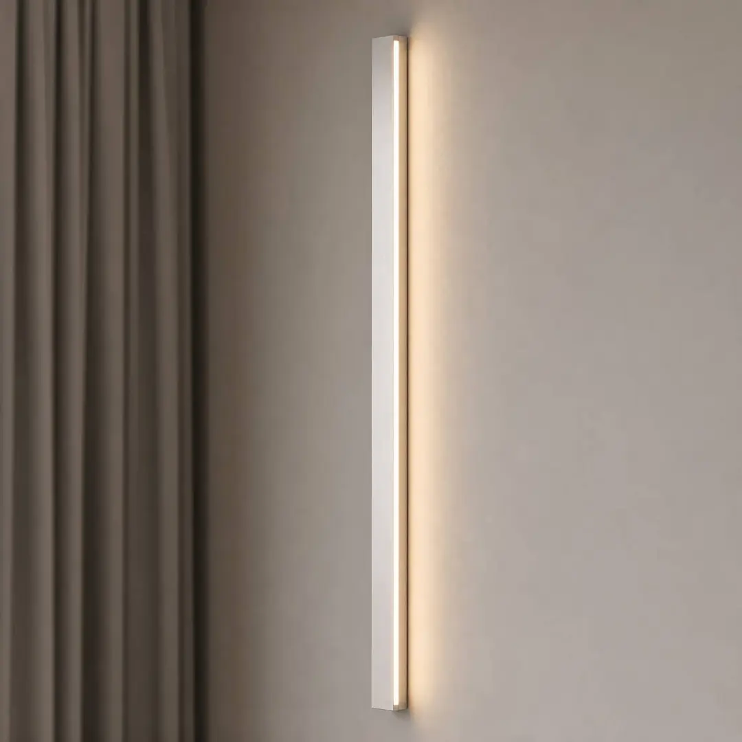 Lucande LED-Wandleuchte Kinsley, 90 cm, nickel, dimmbar, CCT