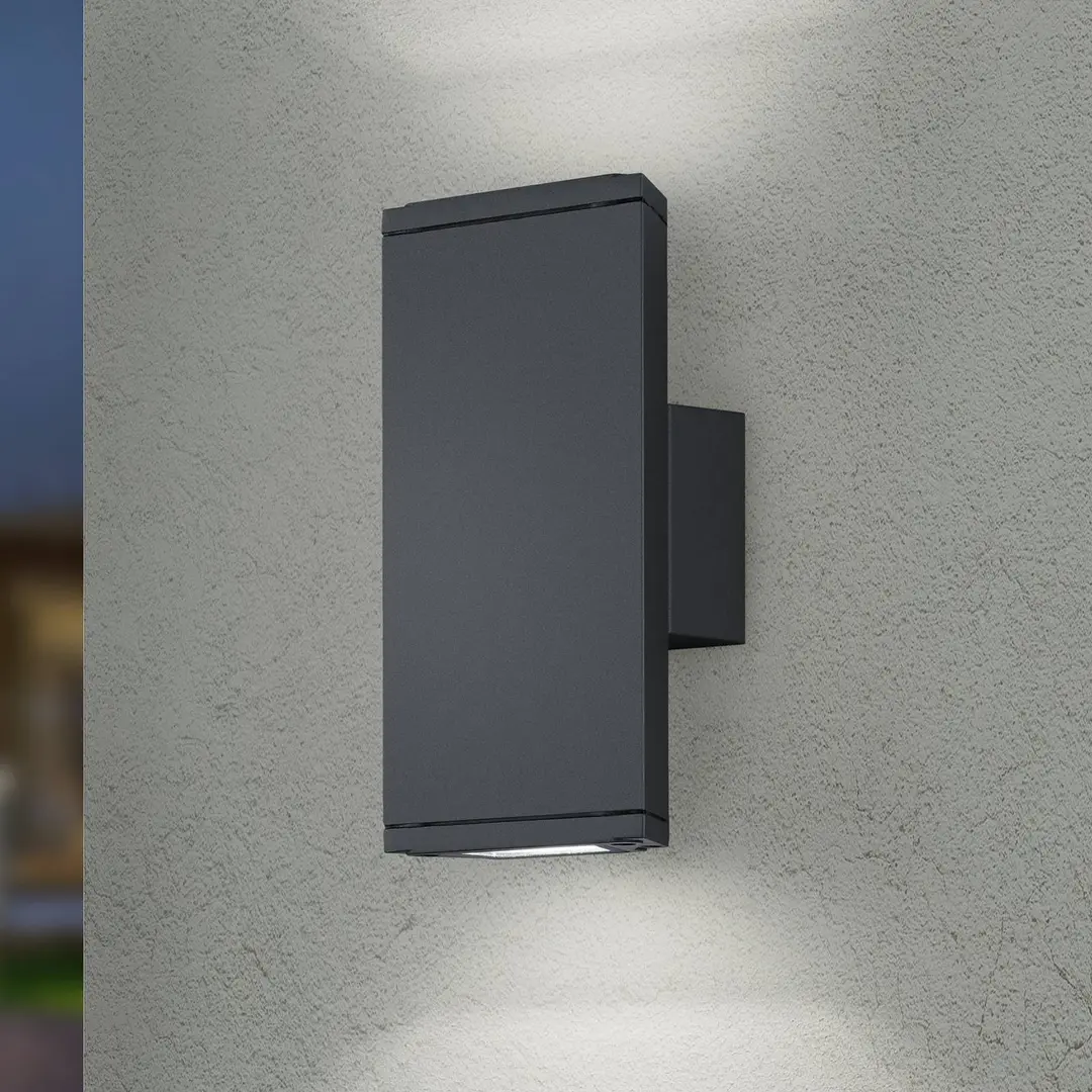 Trio Lighting LED-Außenwandlampe COLORADO anthrazit Höhe 20 cm Metall IP54