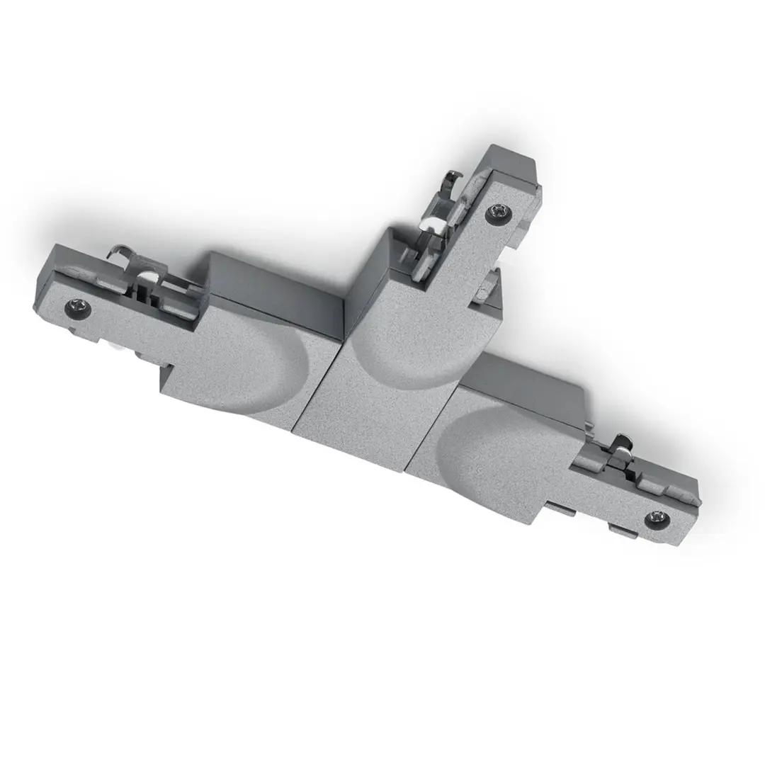 Trio Lighting T-Verbinder DUOline, Schutzleiter rechts, titan