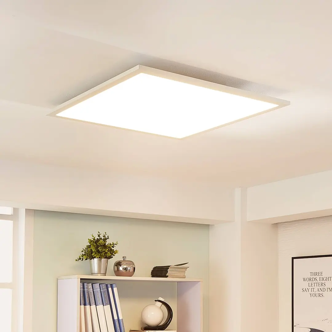 Arcchio LED-Panel Lysander, weiß, 62 x 62 cm, CCT, dimmbar