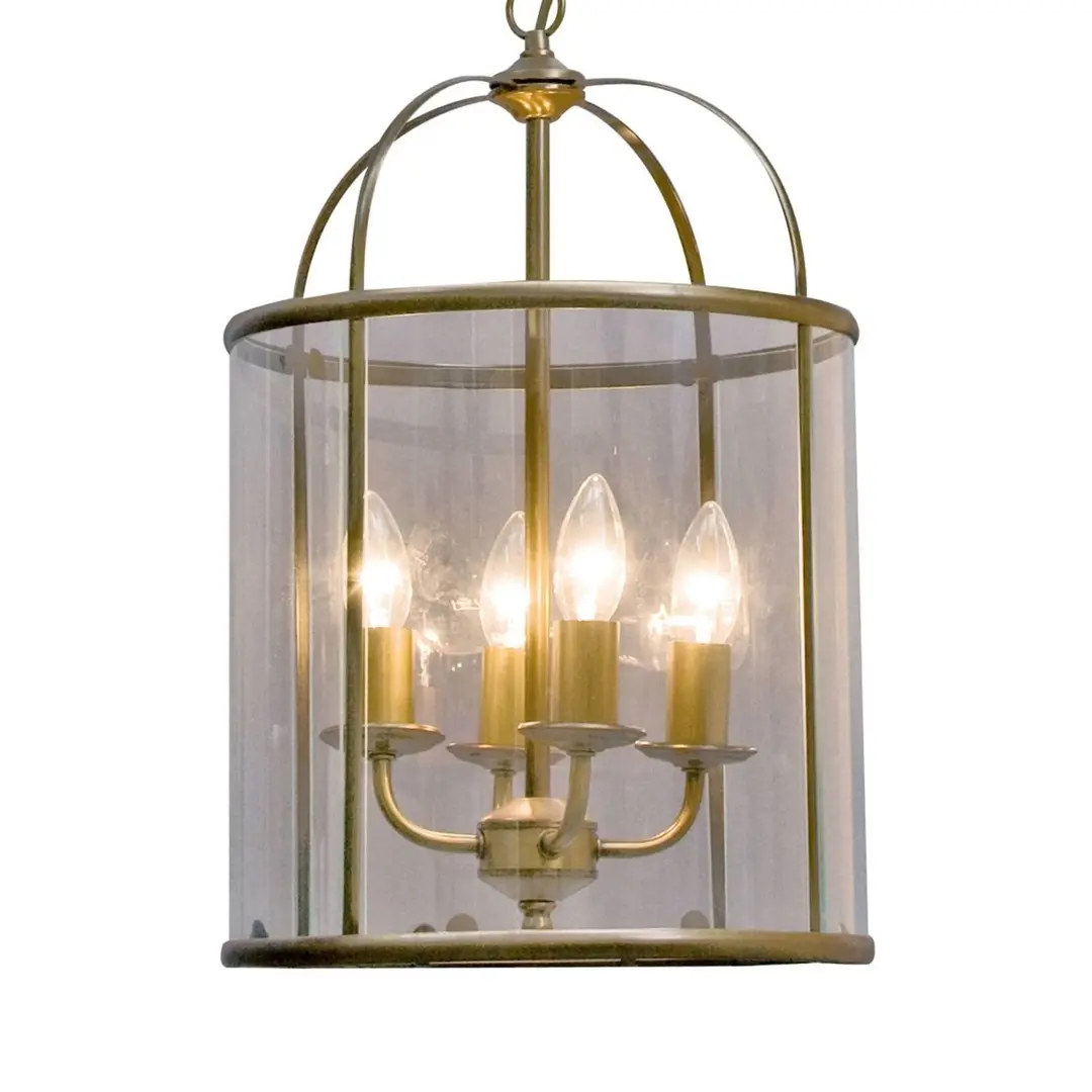 Steinhauer Hängeleuchte Pimpernel, Ø 32 cm, bronze, Glas klar