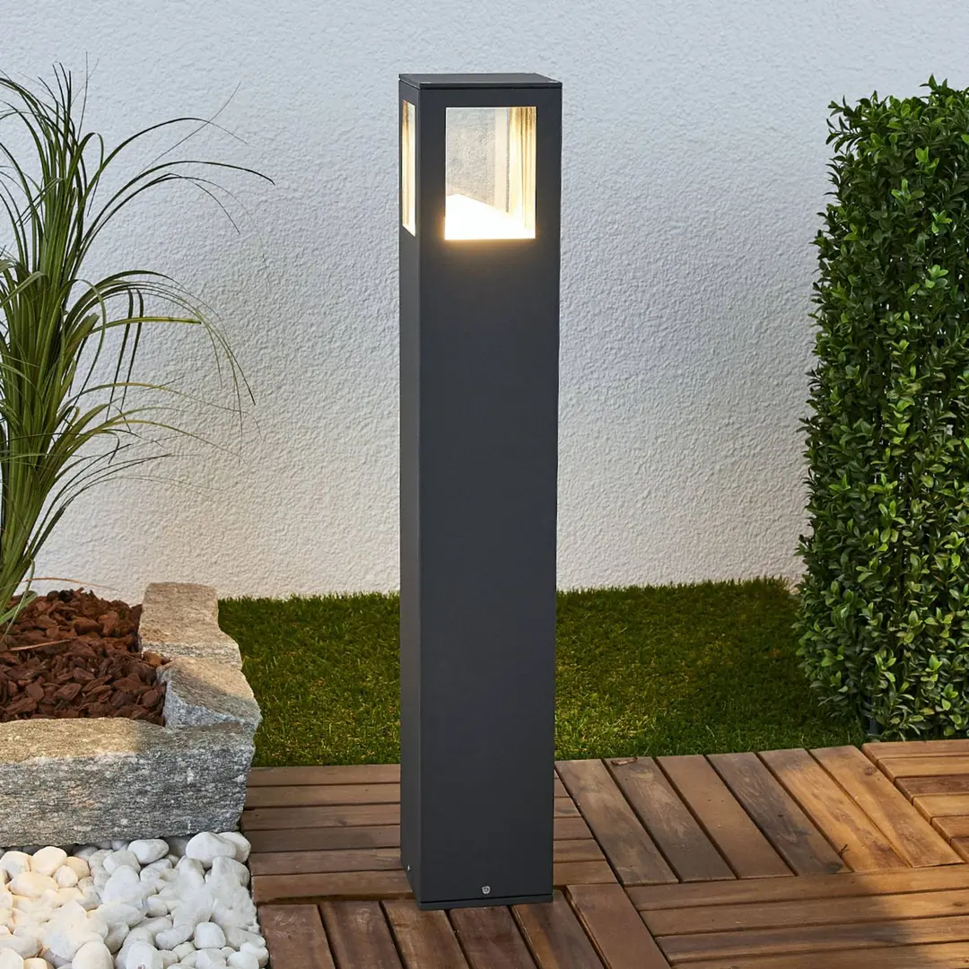 Lucande LED-Wegeleuchte Nicola, 65 cm, anthrazit, P54