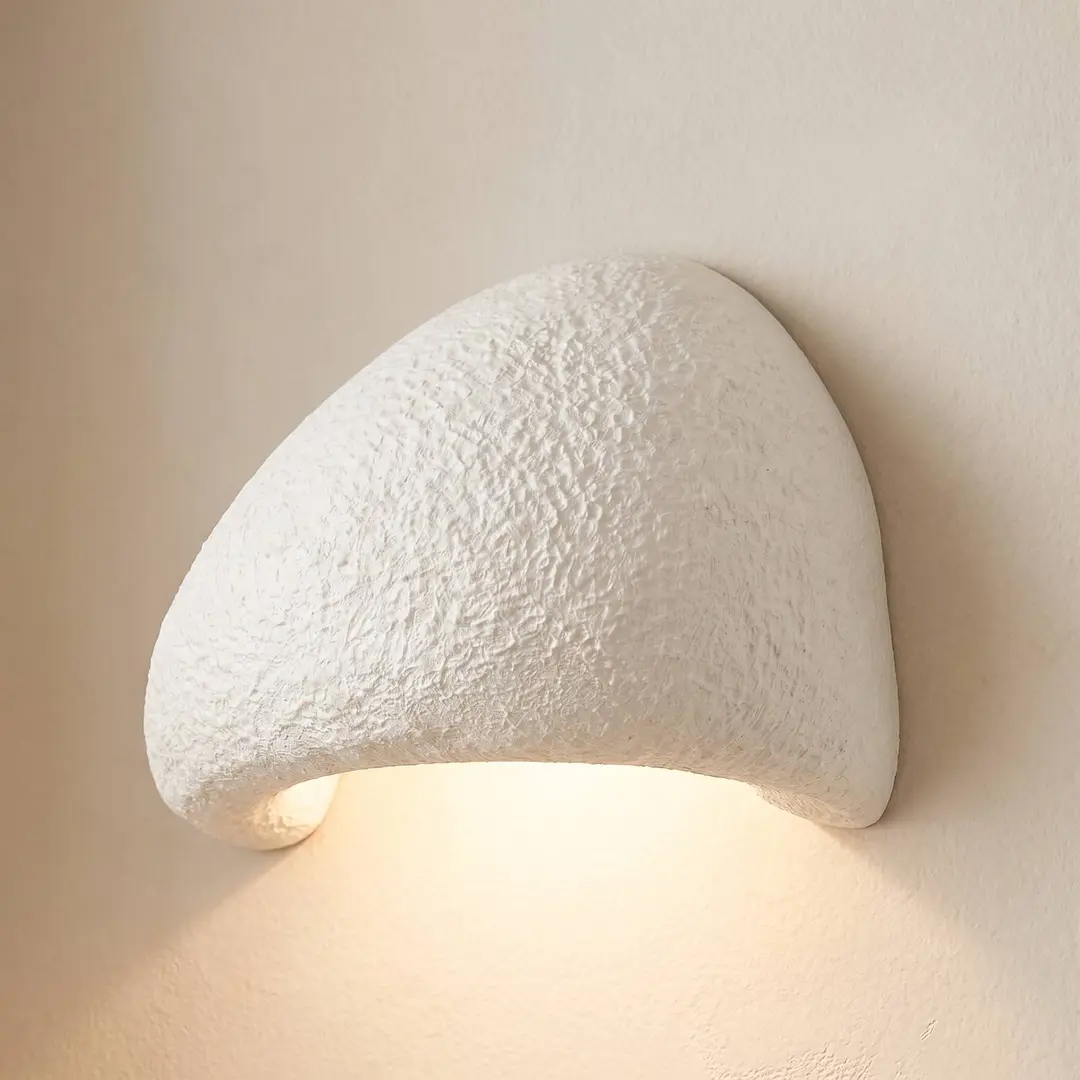 Opviq Wandleuchte LORE, 30 x 32 cm, weiß, Fiberglas, G9