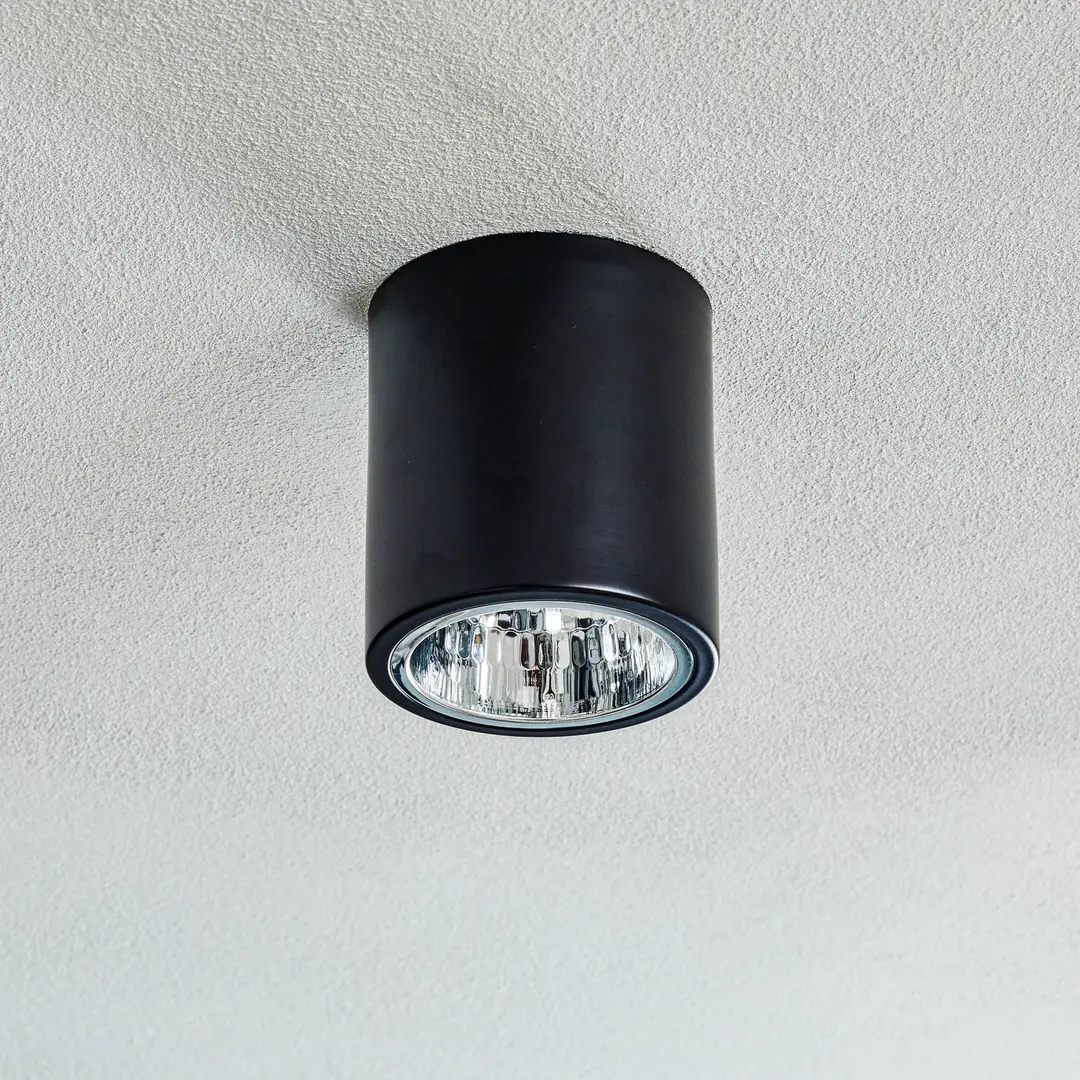Luminex Deckenspot Downlight round in Schwarz, Ø 13,3 cm