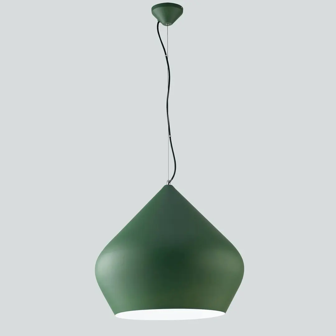 Luce Ambiente Design Hängelampe Tholos, grün/weiß, Ø 52 cm, Metall