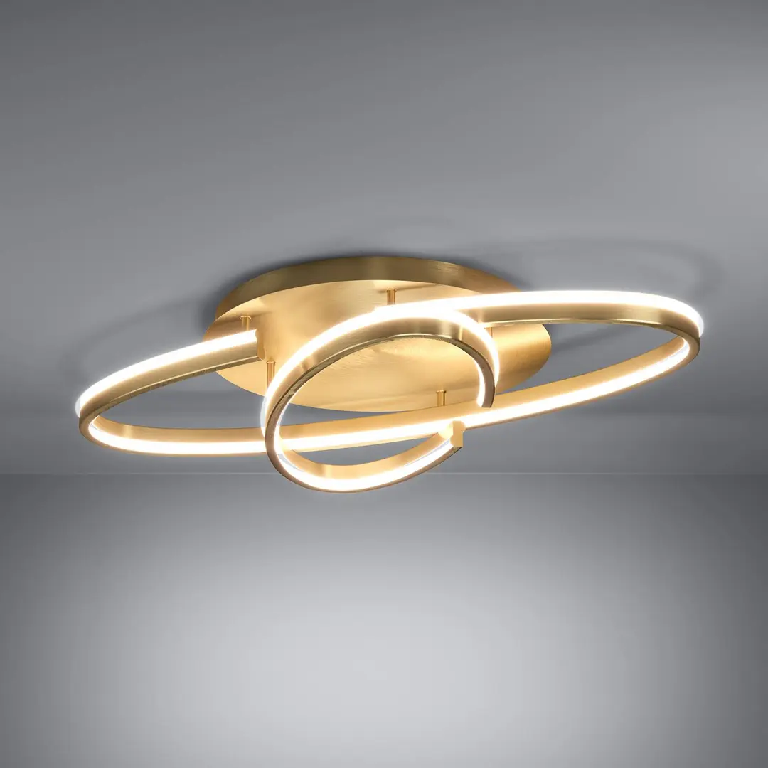 Stars of Light LED-Deckenlampe Bogado, gold, 75 cm CCT dim
