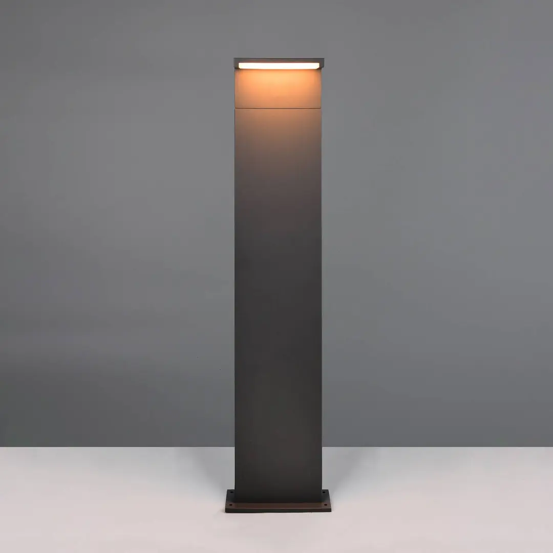 Trio Lighting LED-Wegelampe Ravi, anthrazit, Höhe 100 cm, Metall, IP65