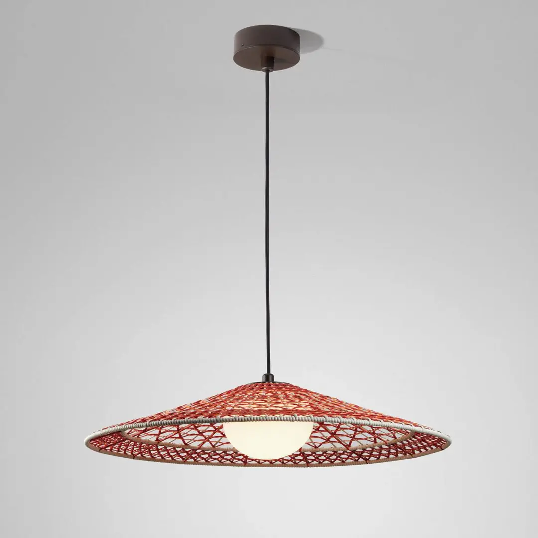 Bover LED-Außen-Hängelampe Nans Balis S/55, braun/rot