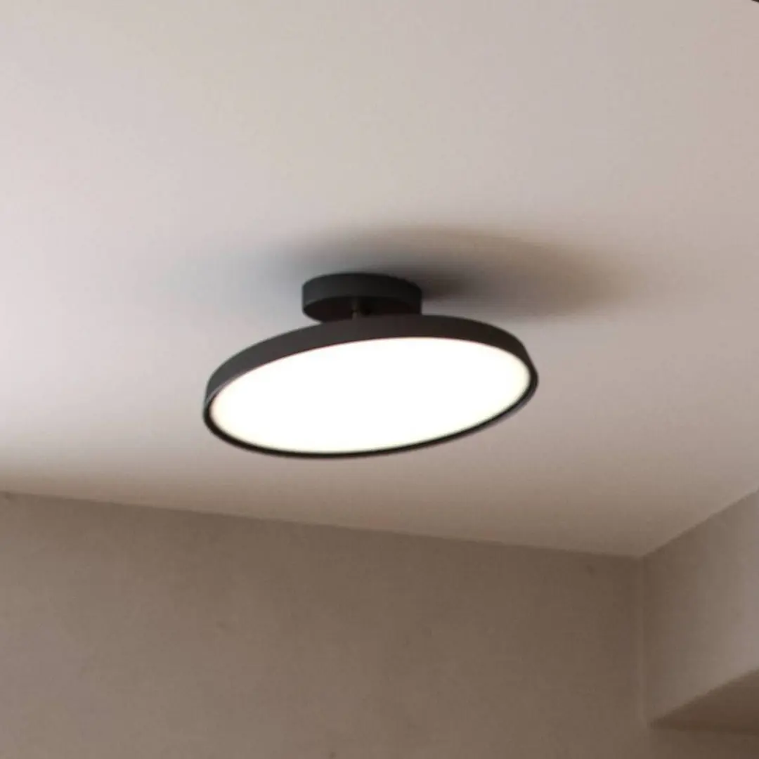 DFTP by Nordlux LED-Deckenleuchte Kaito 2 Pro, Ø 30 cm, schwarz, Abstand
