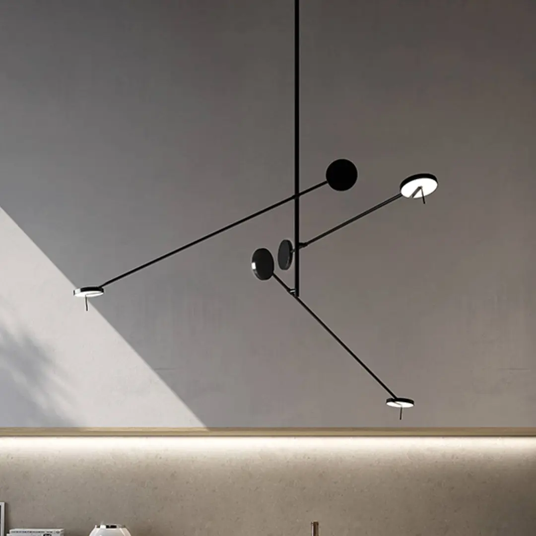 LEDS-C4 LED-Hängeleuchte Invisible Triplex, 2.700 K, schwarz