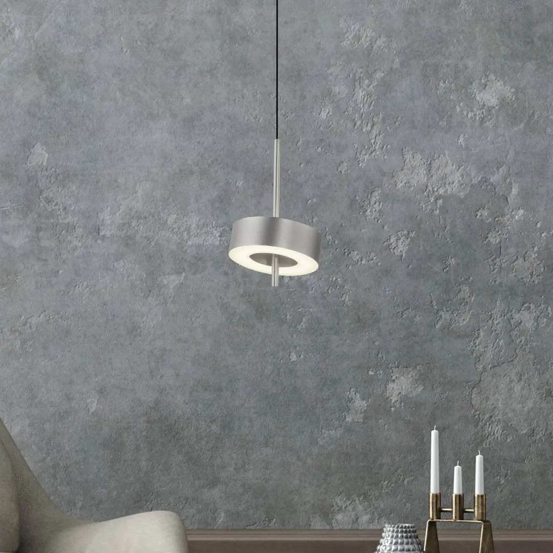 Q-Smart-Home Paul Neuhaus Smart-LED-Hängelampe Q-Rotate aluminium Ø 14 cm