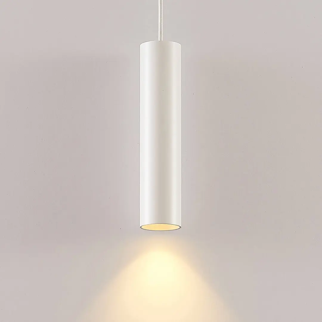 Arcchio Pendelleuchte Ejona, Höhe 27 cm, weiß, Aluminium