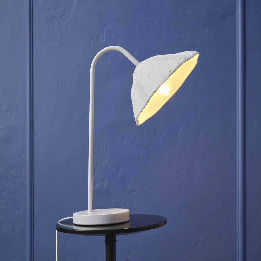 OSRAM Tischlampe Decor Lotus Leaf, 1-fl., weiß, Papier, E14