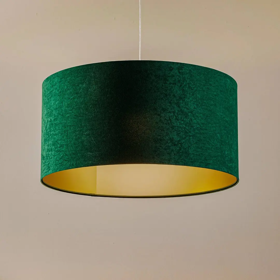 Maco Design Pendelleuchte Salina, grün/gold, Ø 60cm