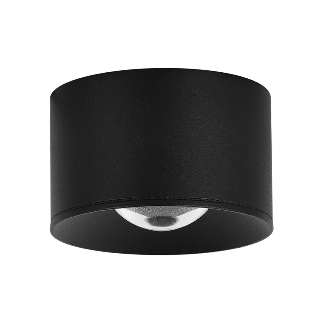 Zambelis LED-Außen-Deckenspot S133 Ø 6,5 cm, sandschwarz