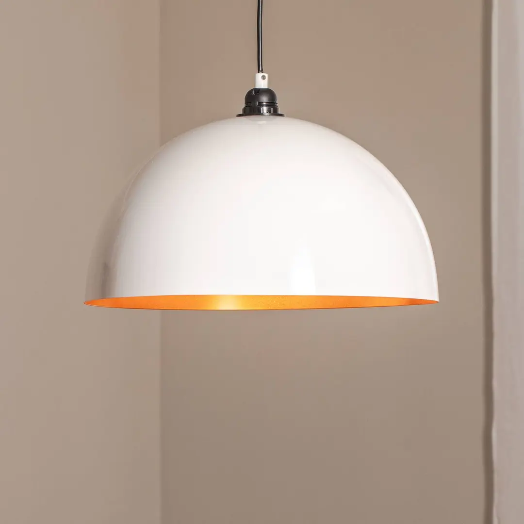 Opviq Hängeleuchte Berceste 232-S Ø40cm weiß/gold