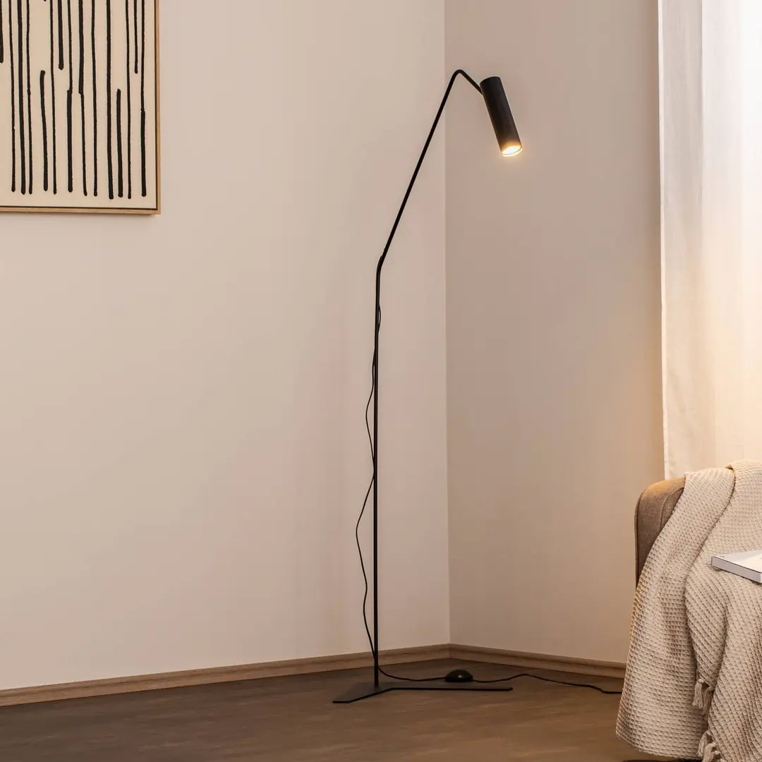 Nowodvorski Lighting Stehlampe Eye Super mit beweglichem Kopf, schwarz