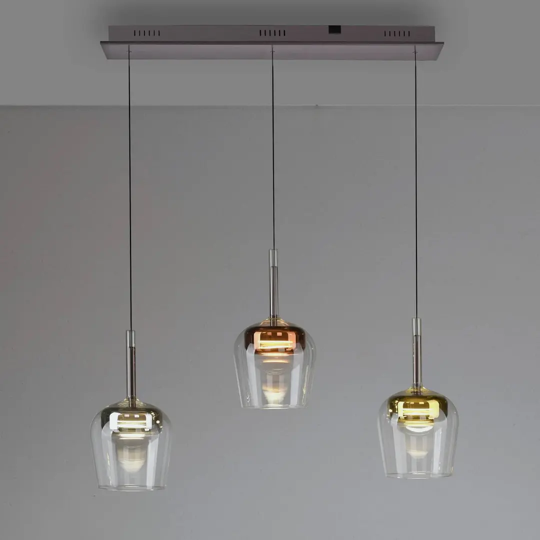 Q-Smart-Home Paul Neuhaus Smart-LED-Hängelampe Q-Kon multicolor 3-flammig