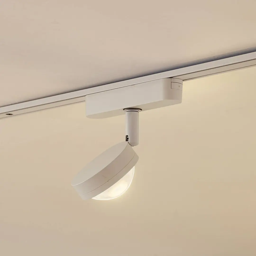 Lindby LED-Spot 48 V Lumaro, weiß, Ø 7,3 cm, Alu, dimmbar